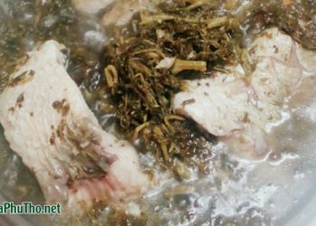 Canh rau sắn chua nấu cá – Đặc sản ăn là nghiện của người Phú Thọ