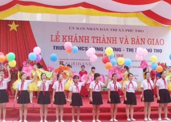 Lễ khánh thành trường THCS Hùng Vương thị xã Phú Thọ