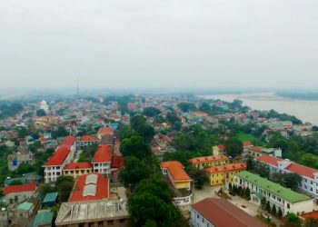 Thị xã Phú Thọ nhìn từ trên cao