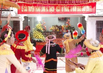 Lễ cầu truyền thống tại làng Hà Thạch, thị xã Phú Thọ