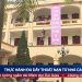 Học sinh THPT Hùng Vương thực hành thoát hiểm đám cháy từ nhà cao tầng
