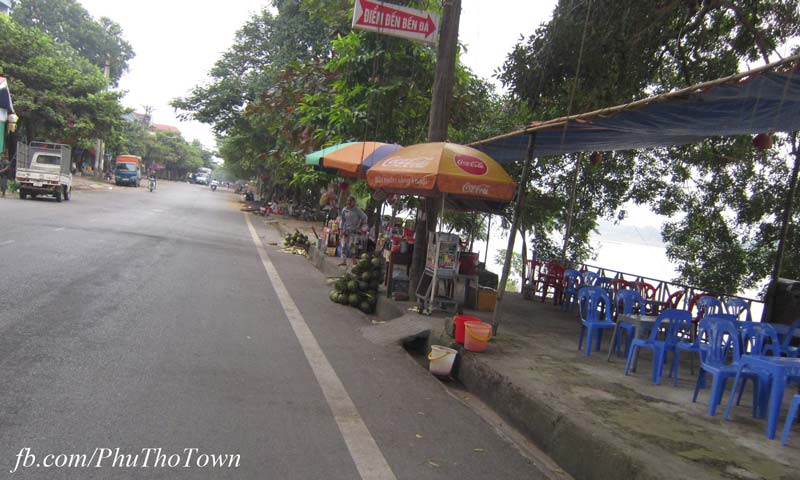 Điểm đến Bến Đá, sông Hồng, thị xã Phú Thọ