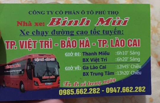 Xe nhà Bình Mùi (Việt Trì)