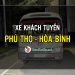 Xe khách tuyến VIệt Trì - Phú Thọ đi Hòa Bình và ngược lại