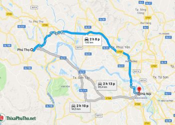 Những cách đi từ Phú Thọ đến Hà Nội