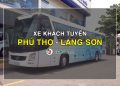 Xe khách tuyến Phú Thọ - Lạng Sơn