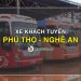Xe khách Phú Thọ đi Nghệ An