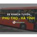 Xe khách tuyến Việt Trì - Phú Thọ đi Hà Tĩnh