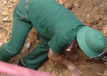 Phú Thọ: Phát hiện bom khi xây dựng bể nước tại Kho bạc Nhà nước