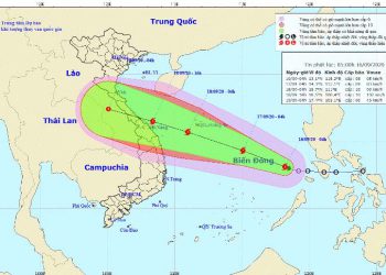 Hôm nay, bão số 5 giật cấp 11 tràn vào Biển Đông