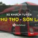 Xe khách tuyến Phú Thọ - Sơn La