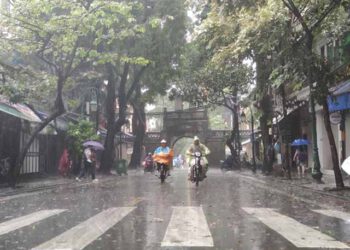 Mưa dông tại miền Bắc